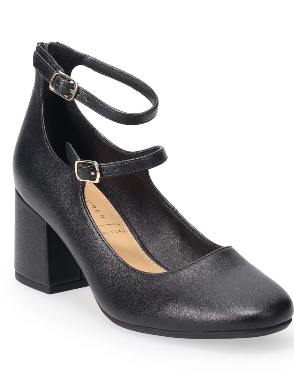 LC Lauren Conrad Bellinaa Women's
Double Strap Dress Heels